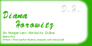 diana horowitz business card