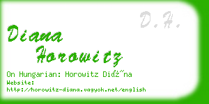 diana horowitz business card
